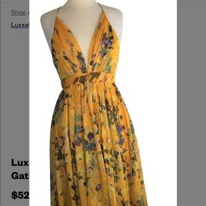 Yellow floral dress